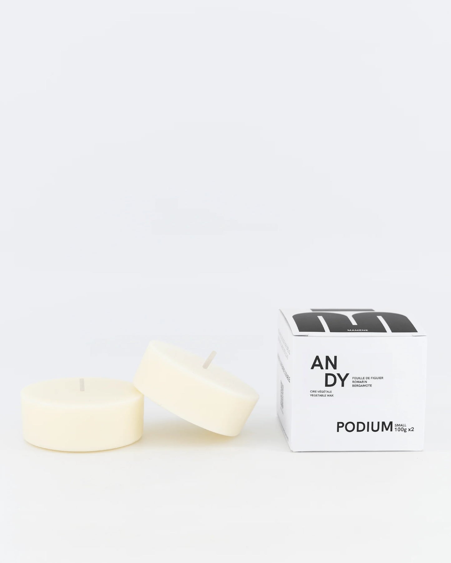 Recharges bougie "Podium small" (2X100Gr) - MAMÈNE