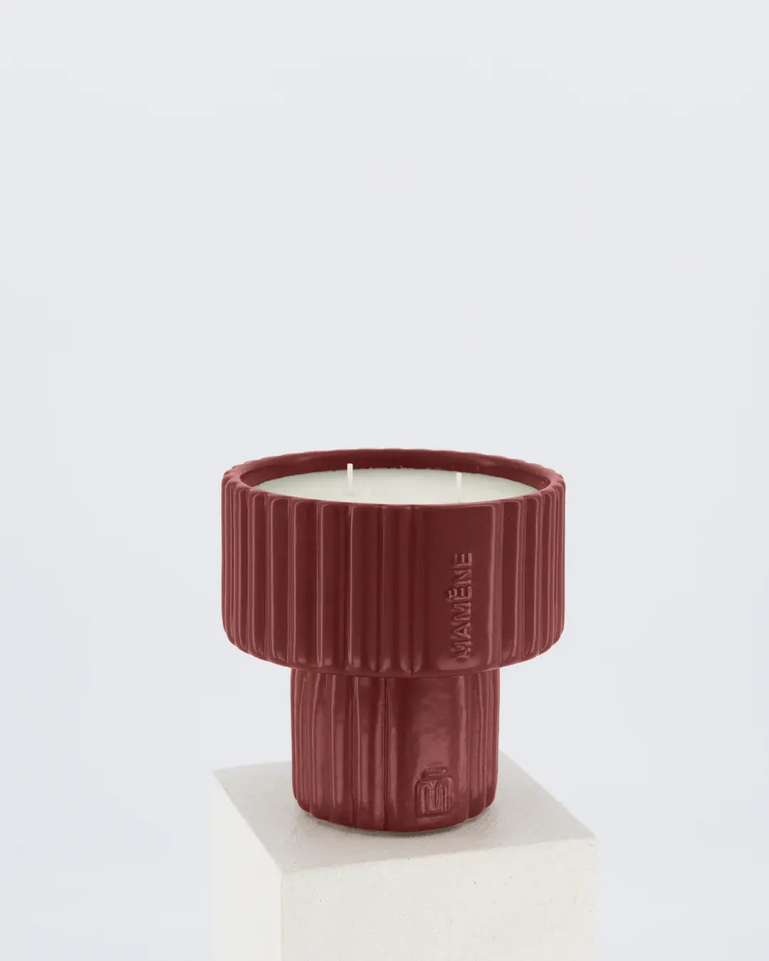 Bougie Podium Medium ROSA – vue 3 - Mamène | Maison Diaphane
