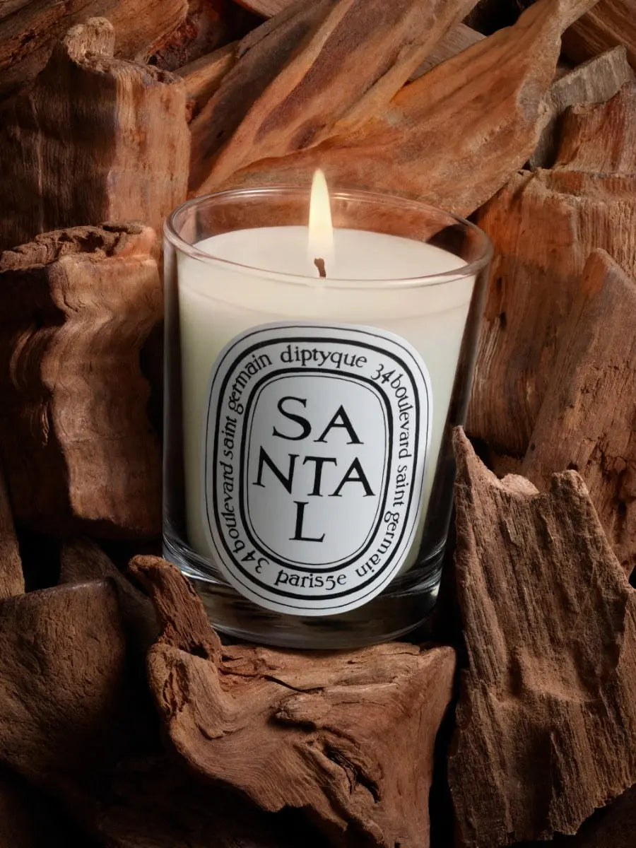 Bougie Santal – vue 2 - Diptyque | Maison Diaphane