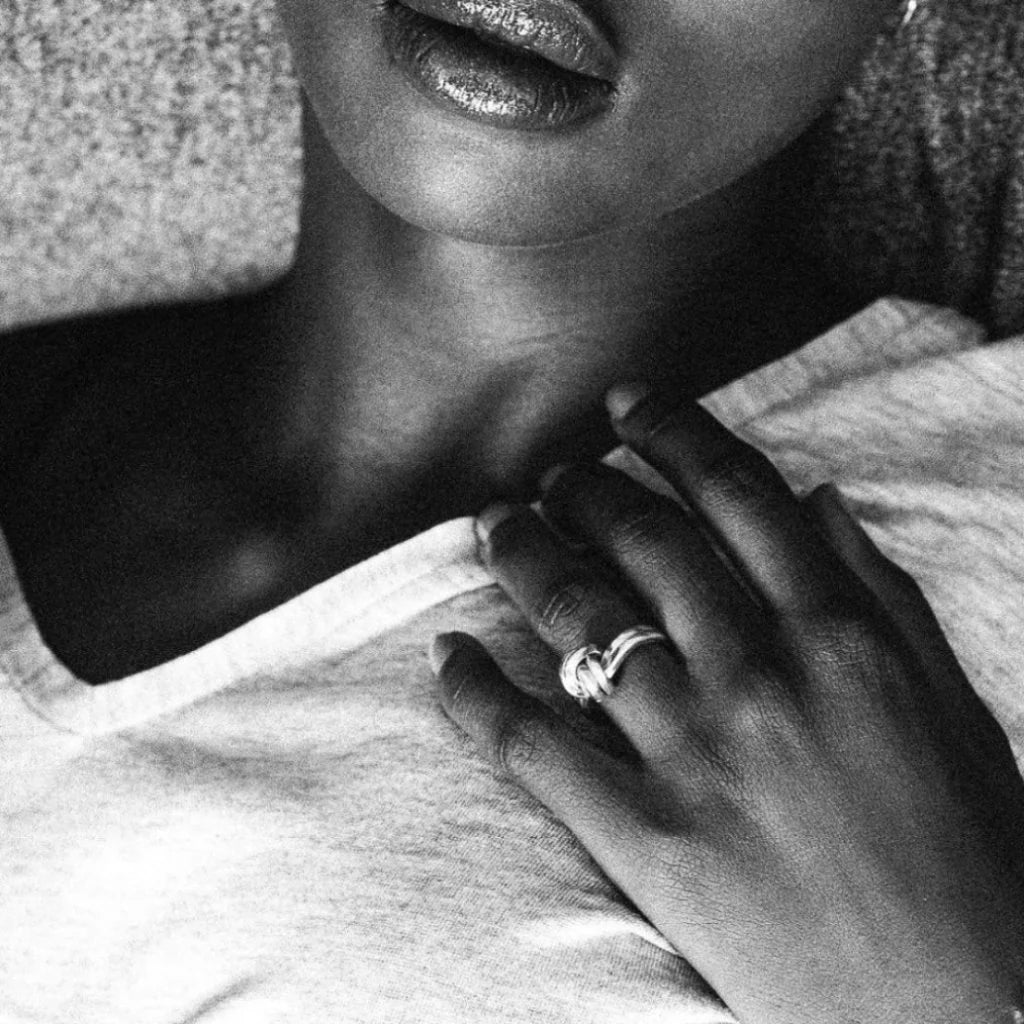 "Bague Double Knot Argent" - AURORE HAVENE