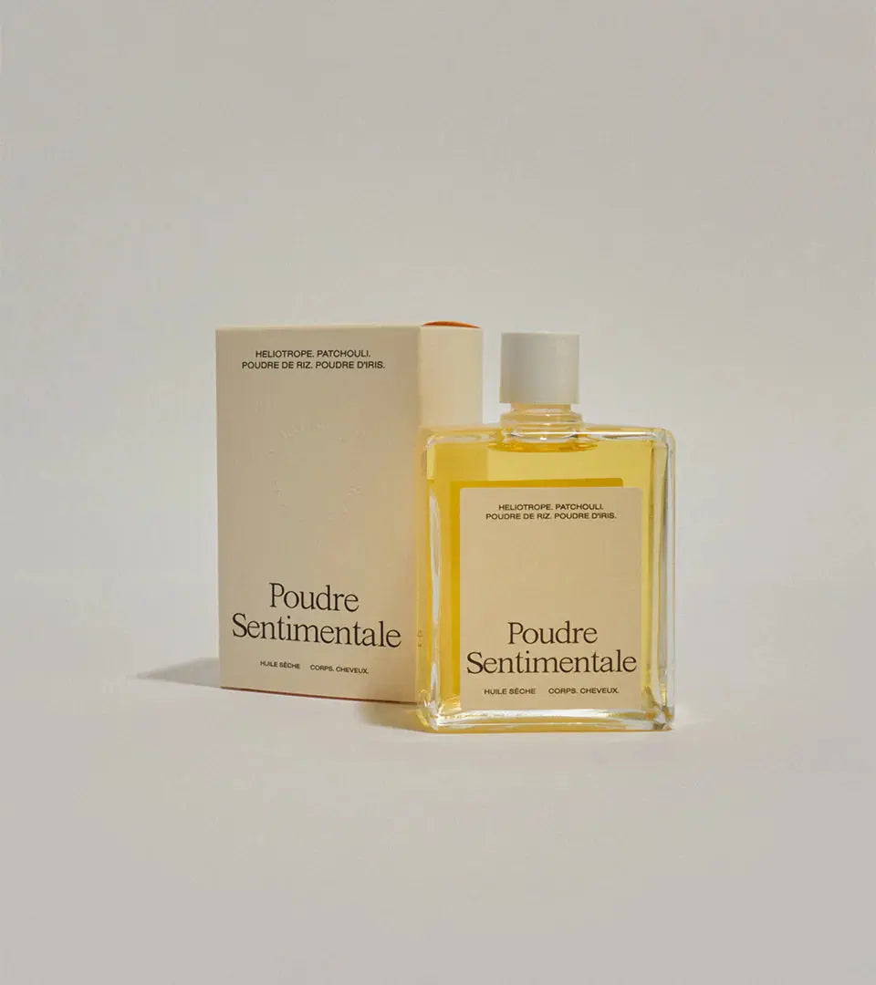 Huile Sèche Poudre Sentimentale – application sur la peau - Re.Feel | Maison Diaphane