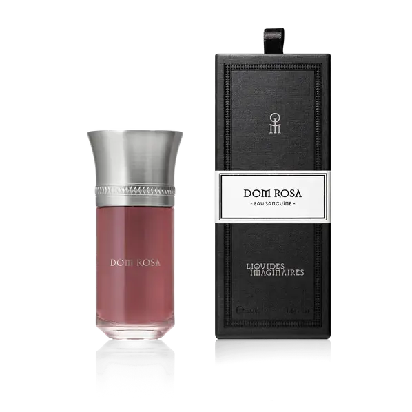 Flacon du parfum Dom Rosa – vue de côté - Liquides Imaginaires | Maison Diaphane