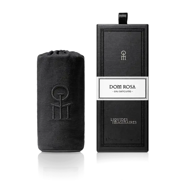 Flacon du parfum Dom Rosa – vue de profil - Liquides Imaginaires | Maison Diaphane