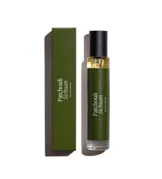 Étiquette du flacon Patchouli Sichuan - La Closerie des Parfums | Maison Diaphane