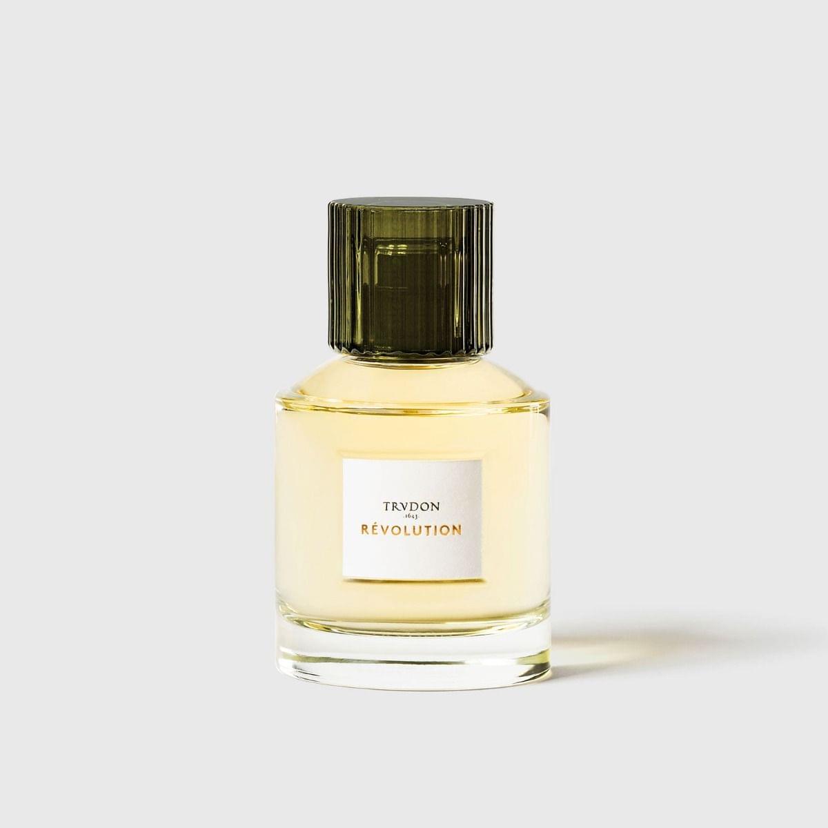 Flacon du parfum Révolution – vue de dos - Trudon | Maison Diaphane