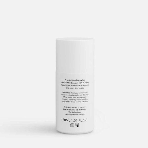 Texture du sérum de récupération visage – soin anti-âge homme - The Grey | Maison Diaphane
