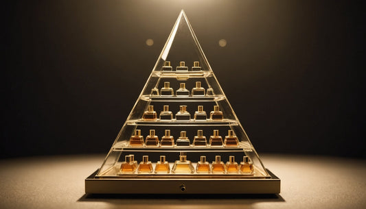Illustration des notes de tête, de cœur et de fond dans l’art de la parfumerie chez Maison Diaphane.