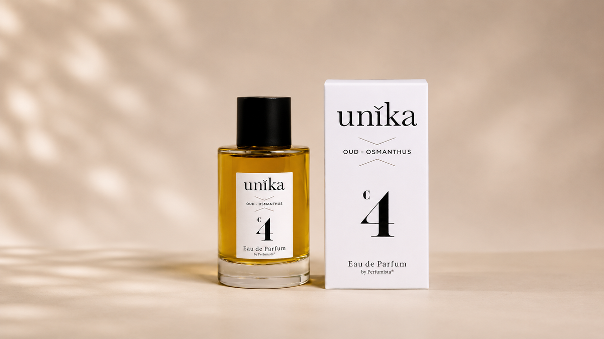 C4 UNIKA — parfum oud osmanthus contemporain chez Maison Diaphane