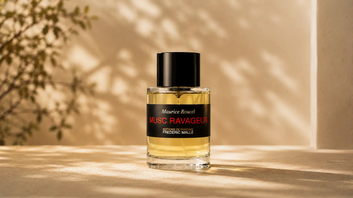 Flacon du parfum Musc Ravageur de Frédéric Malle – Maison Diaphane.