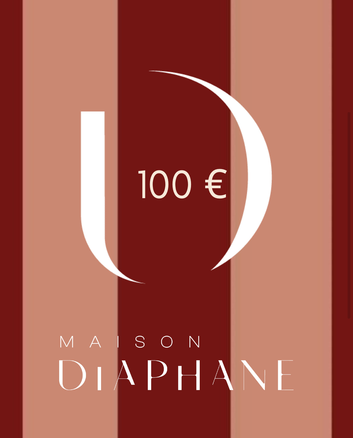 "E-Carte Cadeau" - MAISON DIAPHANE