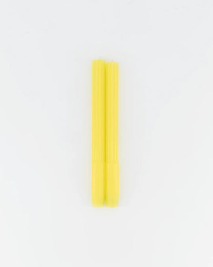 Chandelles (par 2), jaune citron - MAMÈNE