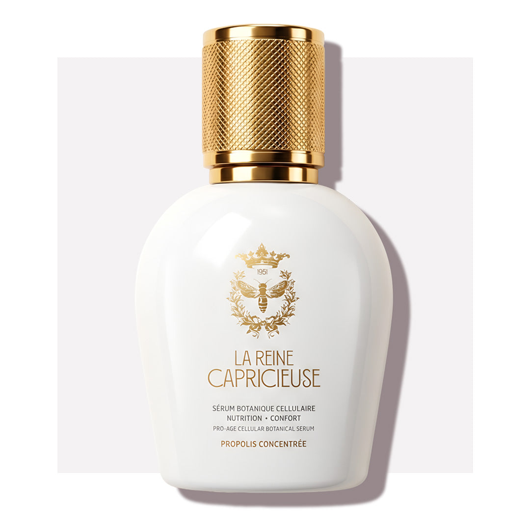 Sérum Botanique Cellulaire – LA REINE CAPRICIEUSE | Sérum visage régénérant miel noir &amp; iris La Reine Capricieuse