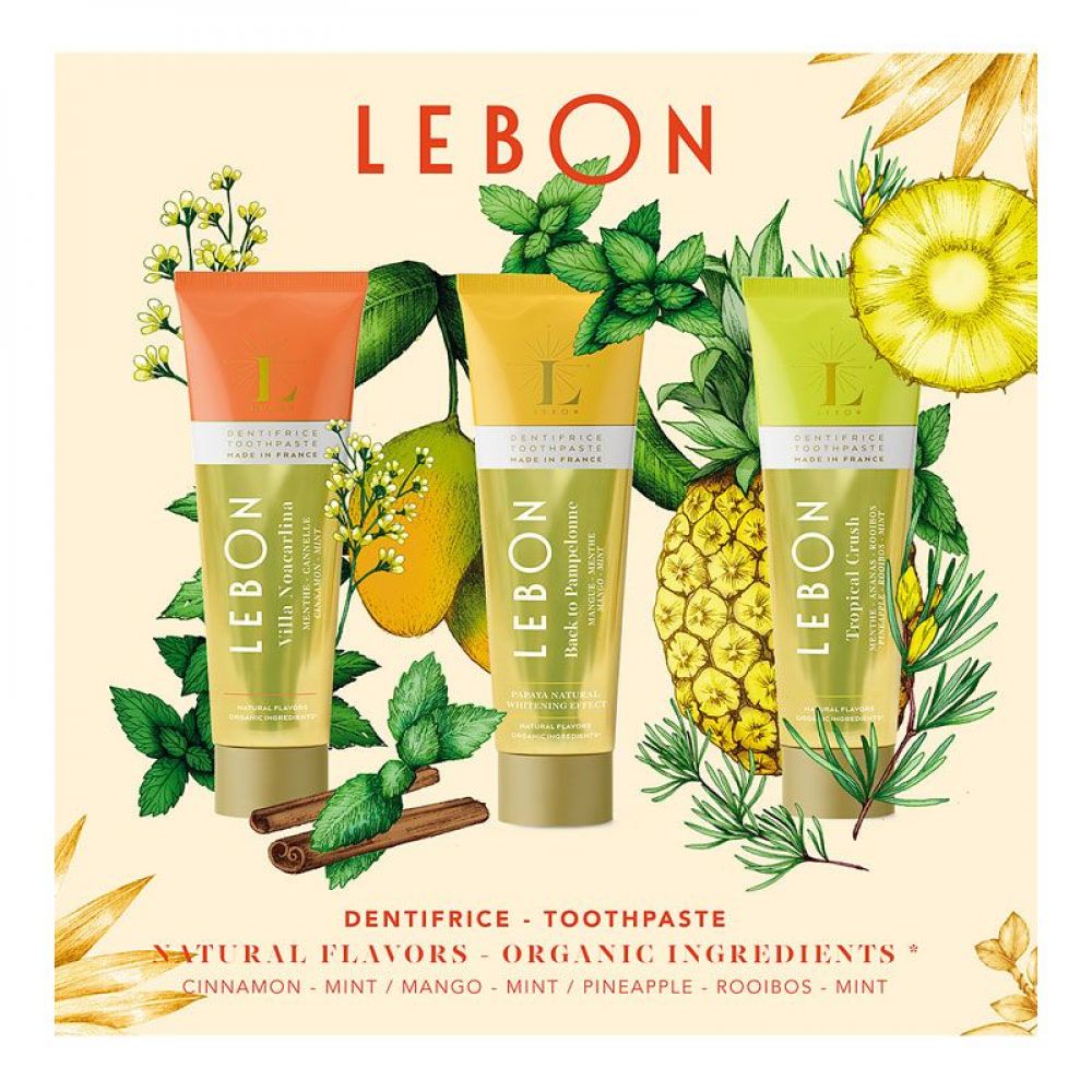 Coffret de 3 x 25ml Dentifrices : "Orange Mood" - MAISON LEBON