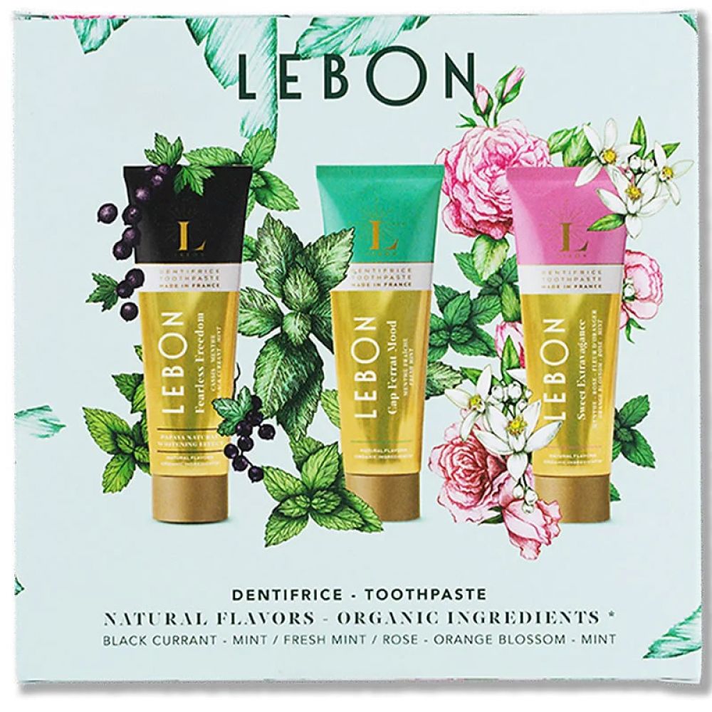 Coffret de 3 x 25ml Dentifrices : "Green Mood" - MAISON LEBON