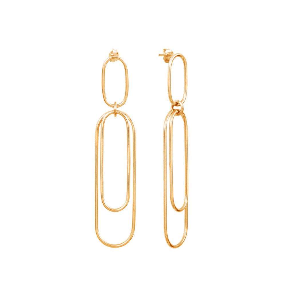 Boucles d’oreilles Aphéléia Versatile en vermeil signées AURORE HAVENNE au design fluide et minimaliste Maison Diaphane