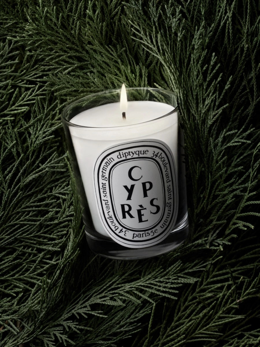 Bougie Cyprès de Diptyque chez Maison Diaphane à Angers