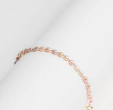 Bracelet perles olives rosées fil tie and dye - Paris-Rennes | Maison Diaphane