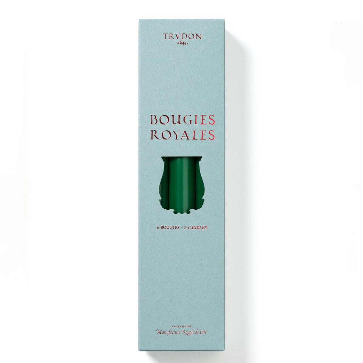 Chandelles Royales Vert Sapin - Trudon | Maison Diaphane