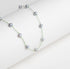 Collier PARISRENNES avec perles grises et fil vert olive au design naturel et lumineux Maison Diaphane