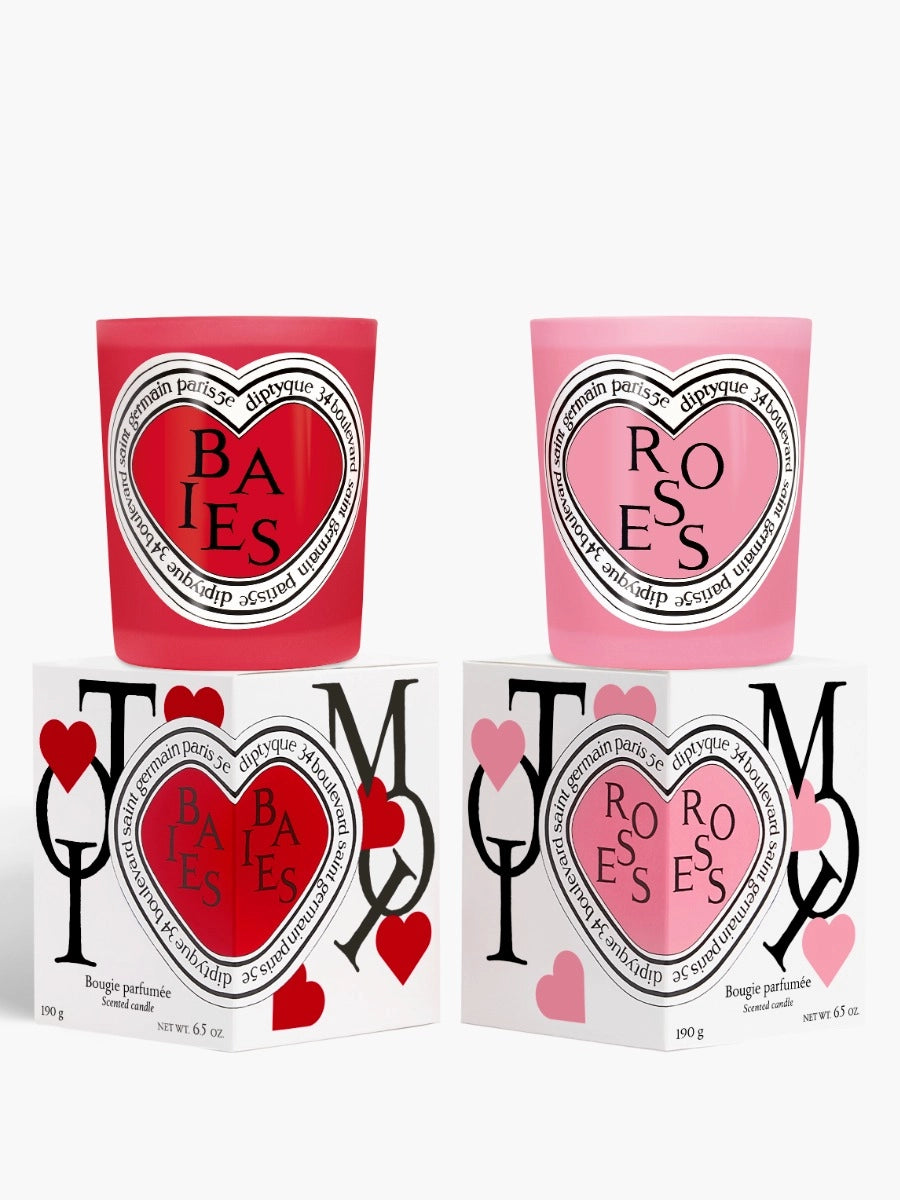 Duo de Bougies "Baies et Roses", Edition limitée Saint Valentin - DIPTYQUE