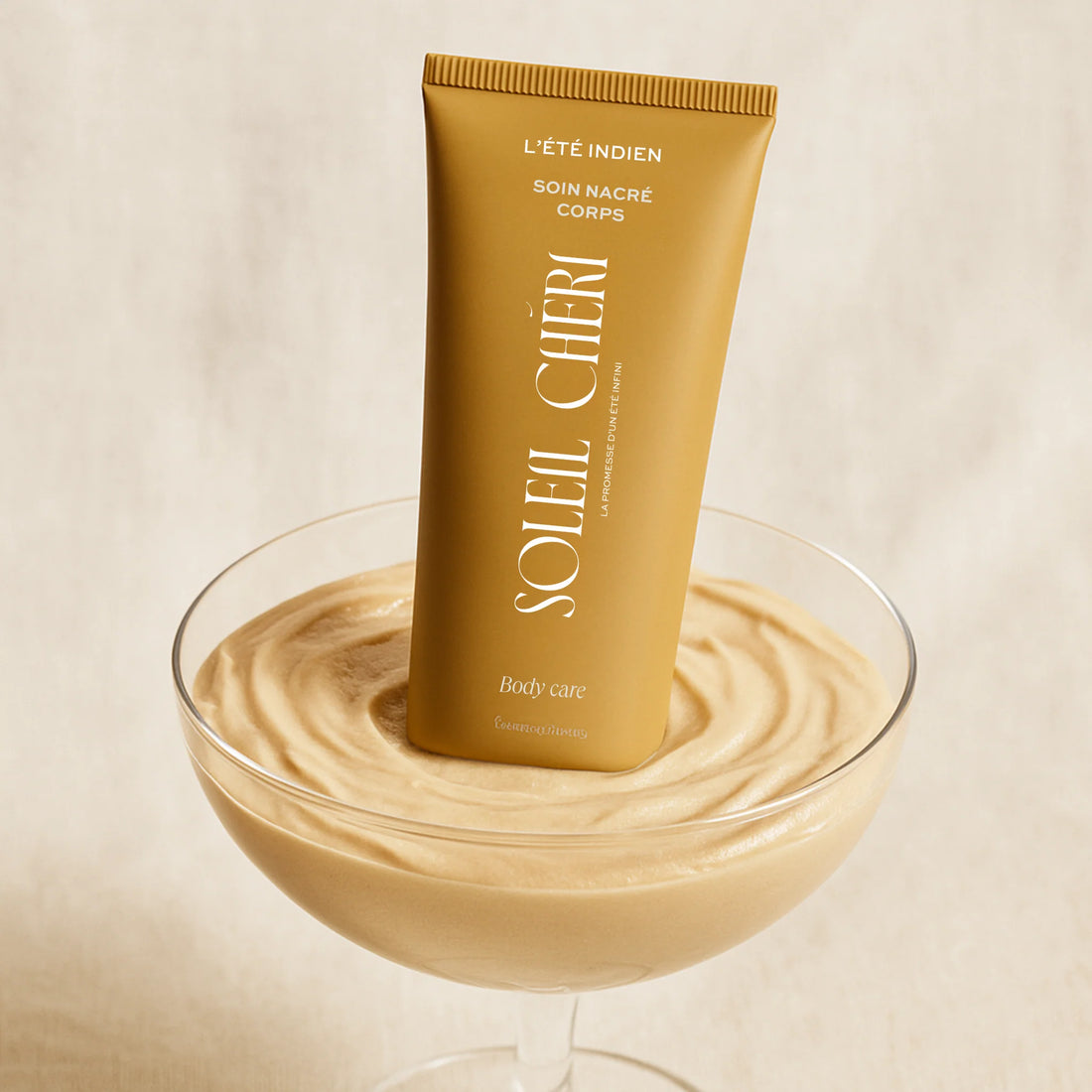 Soin après-soleil nacré ÉTÉ INDIEN par SOLEIL CHERI – soin corps hydratant et illuminateur – Maison Diaphane