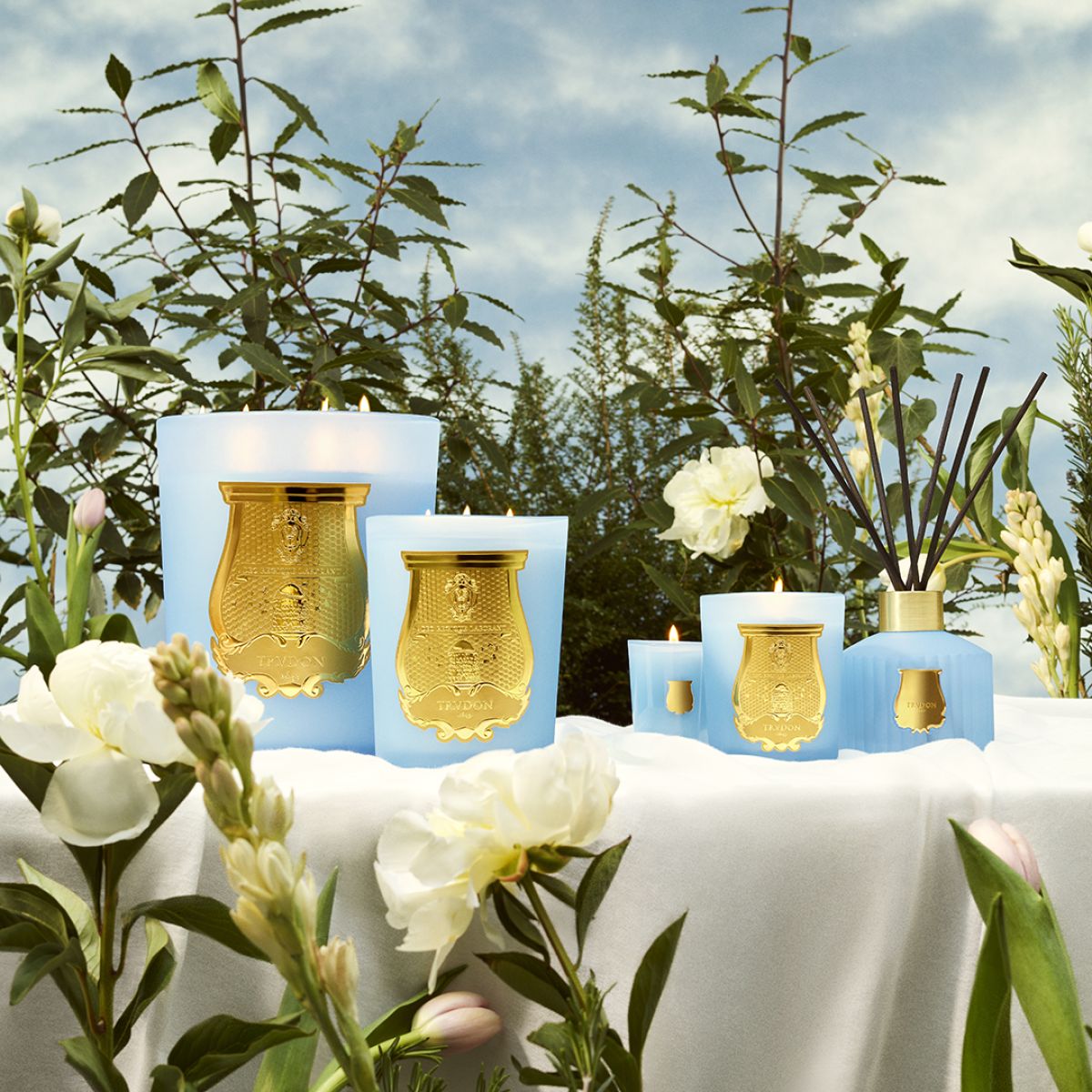 Bougie, "Versailles", Jardin au Printemps - TRUDON