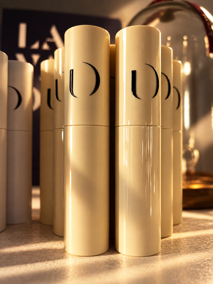 Vaporisateur rechargeable jaune sérigraphié 10ml | Maison Diaphane