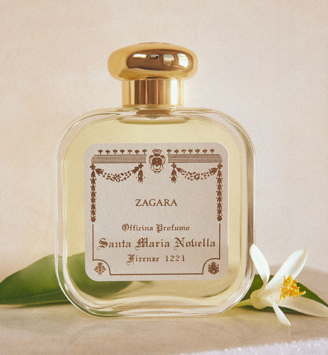 Flacon Zagara Cologne de Santa Maria Novella à la fleur d’oranger et aux agrumes lumineux – Maison Diaphane